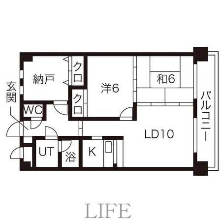 ロイヤルレインボー平岸　Ｂ棟の物件間取画像